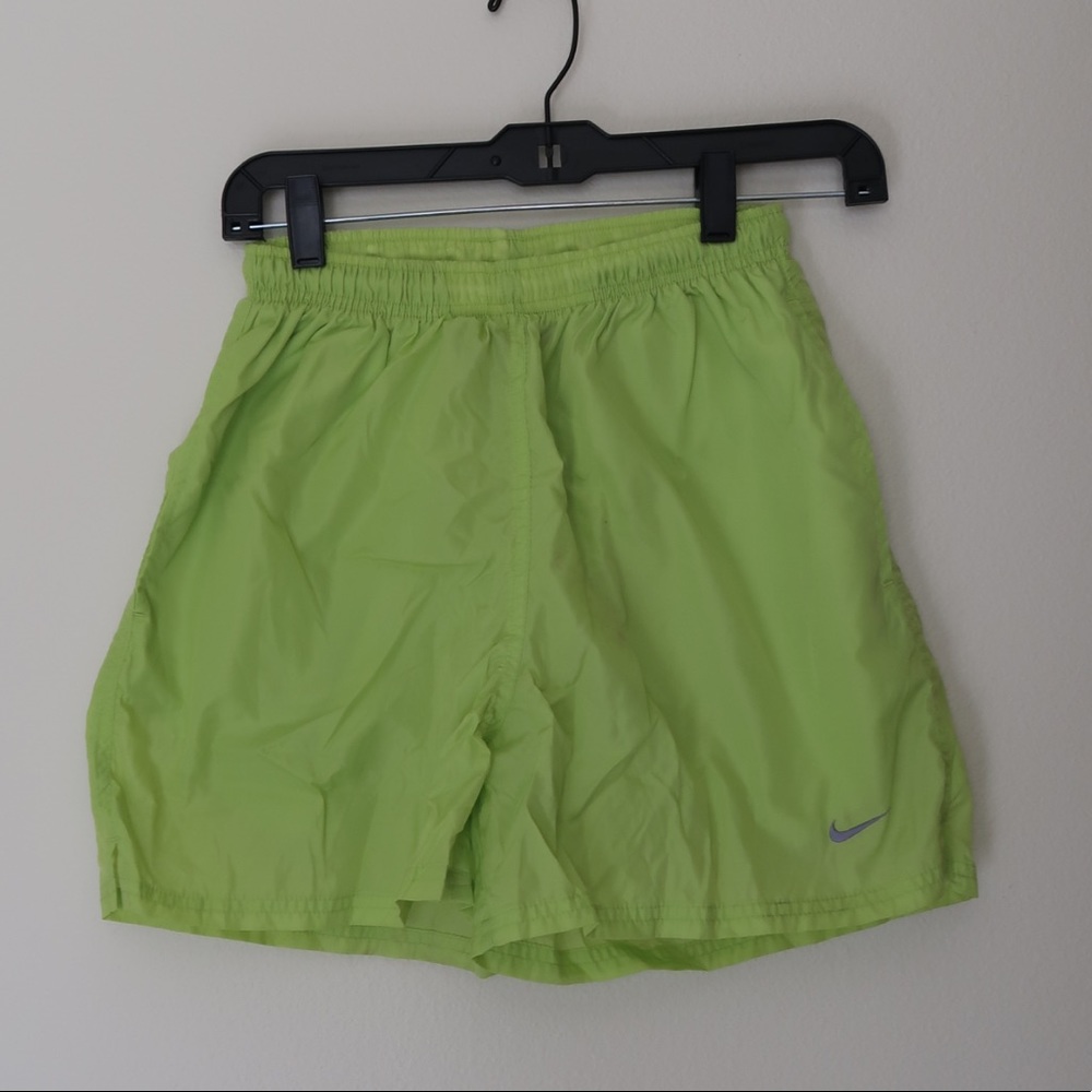 Green Nike shorts